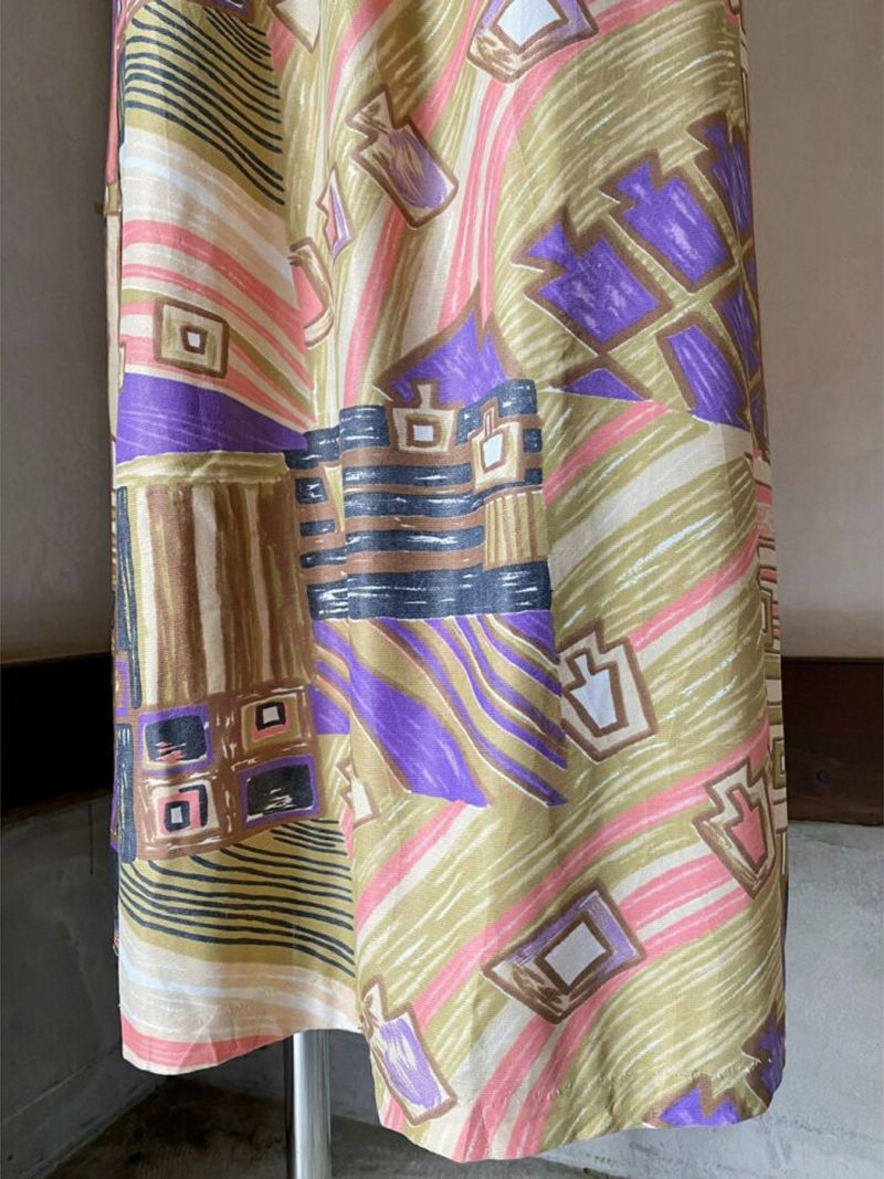 abstract drawing pattern dress(sd230541) | 古着屋RAINBOW