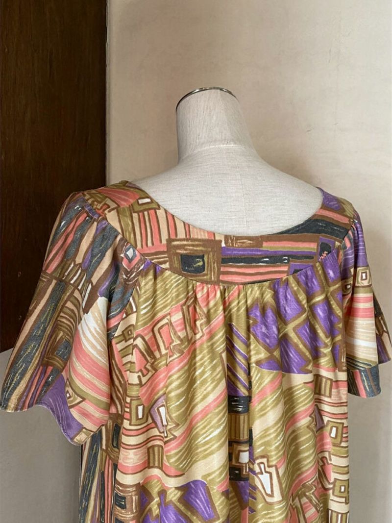 abstract drawing pattern dress(sd230541) | 古着屋RAINBOW