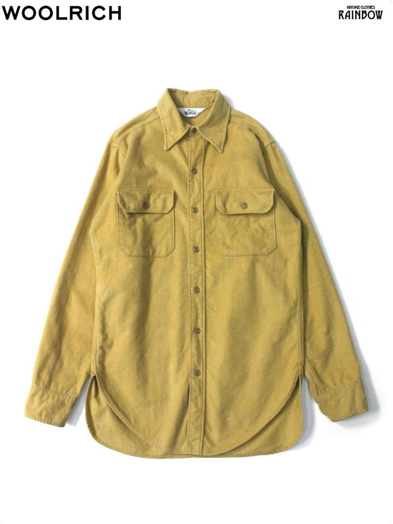 古着 Woolrich ウールリッチ 無地 コットン１００％ 長袖 シャツ