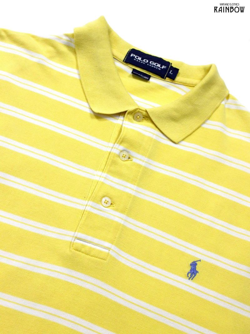 古着 POLO GOLF RALPH LAUREN ポロゴルフ ラルフローレン ボーダー柄