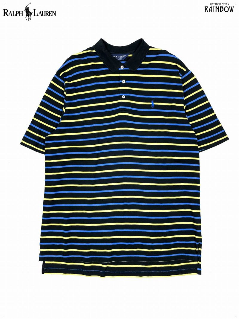 古着 POLO GOLF RALPH LAUREN ポロゴルフラルフローレン ボーダー柄