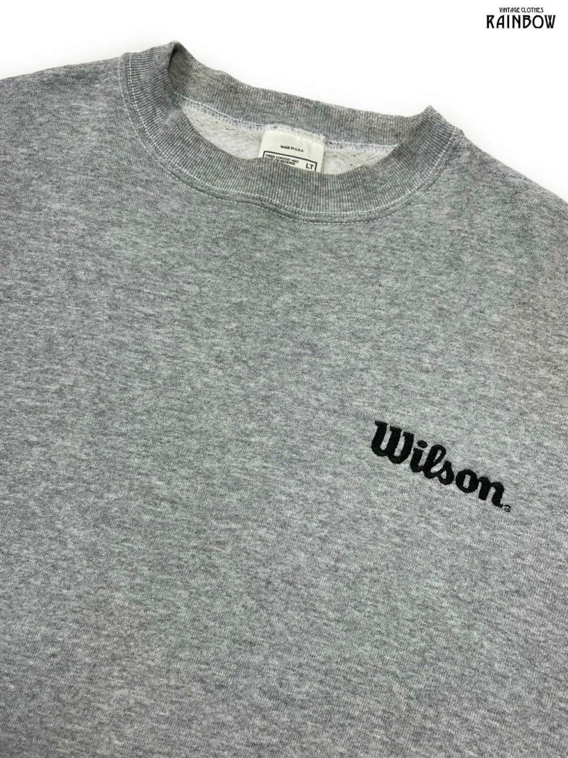 古着 Wilson ウィルソン アメリカ製 無地 ワンポイント ブランドロゴ