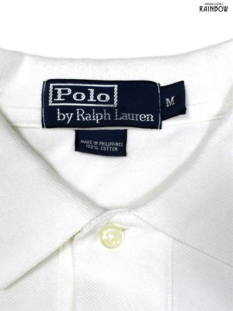 古着 RALPH LAUREN ラルフローレン 無地 ワンポイント コットン１００