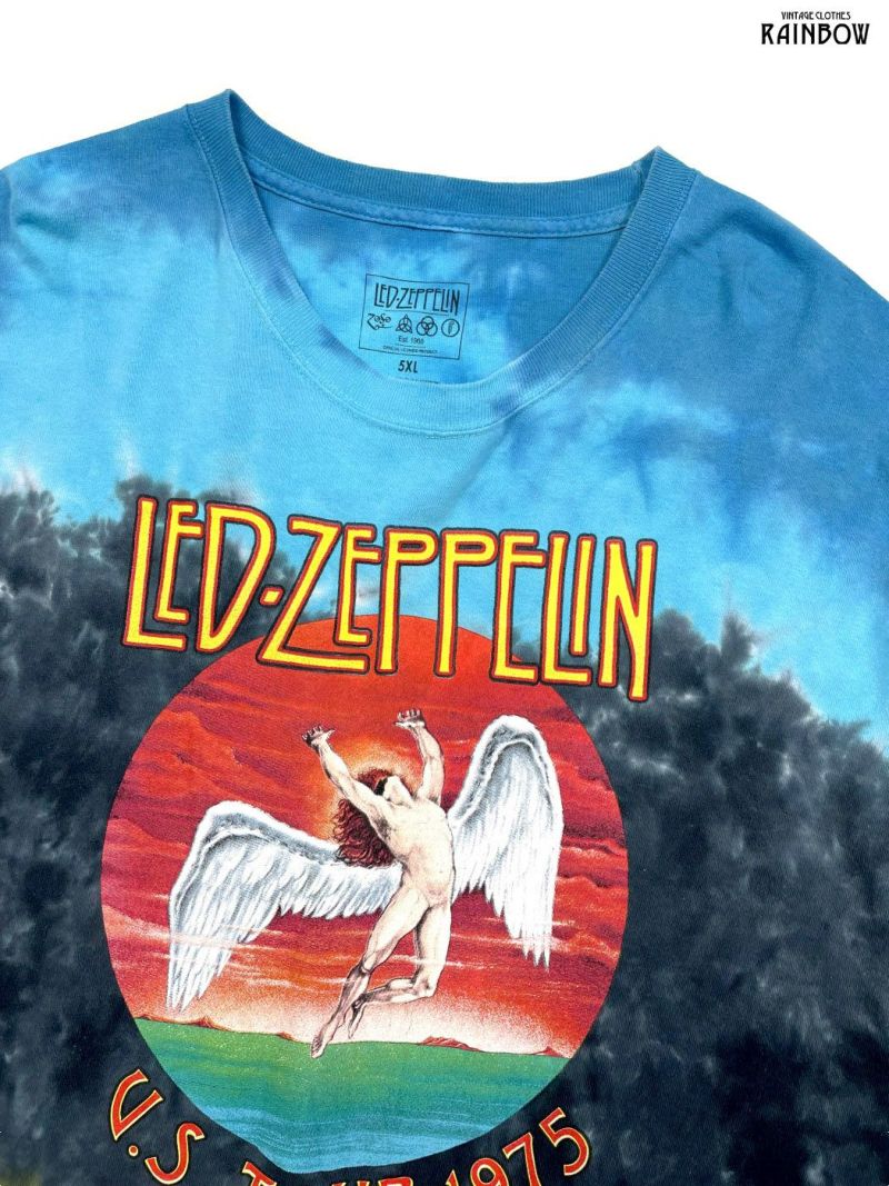 古着 LED ZEPPELIN レッド ツェッペリン プリントデザイン コットン