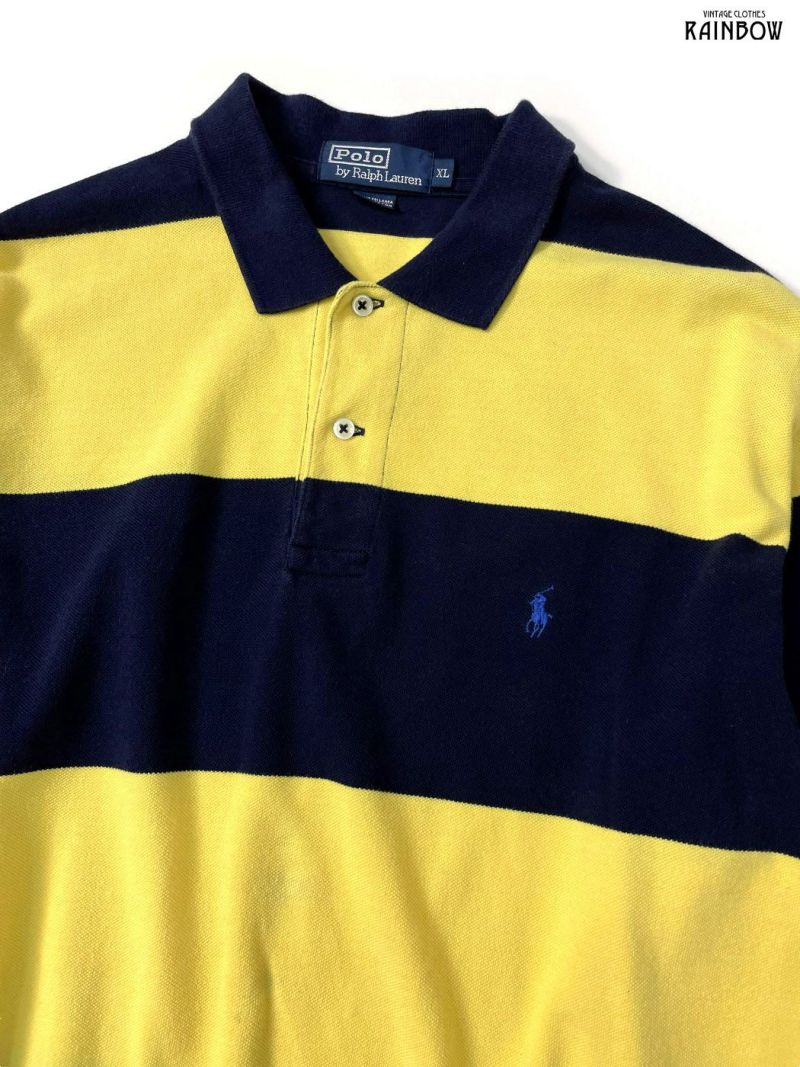 古着 POLO RALPH LAUREN ポロラルフローレン ボーダー柄 ワンポイント