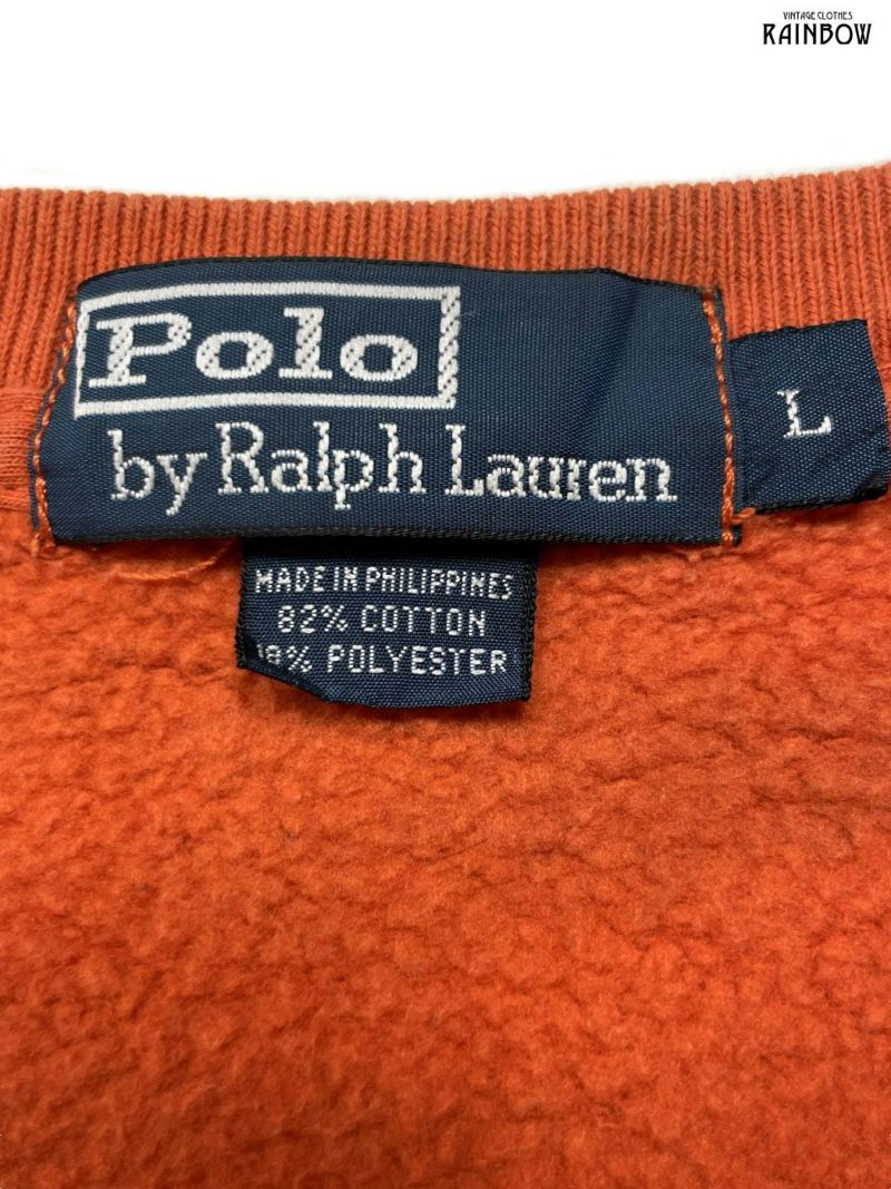 古着 POLO RALPH LAUREN ポロラルフローレン 無地 ワンポイント 長袖