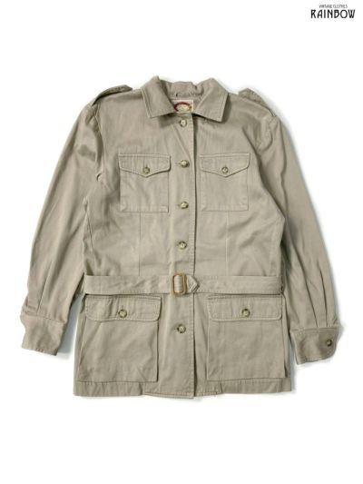 古着 barbour バブアー 無地 コットン 長袖 アウター ハンティング