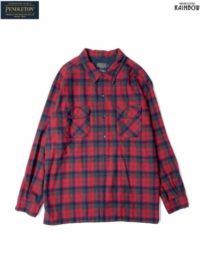 古着 70's PENDLETON ペンドルトン アメリカ製 チェック柄 ウール