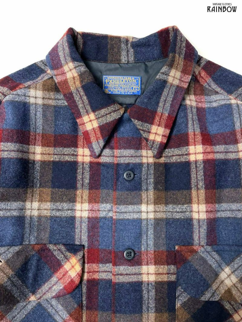 古着 70's PENDLETON ペンドルトン アメリカ製 チェック柄 フランネル