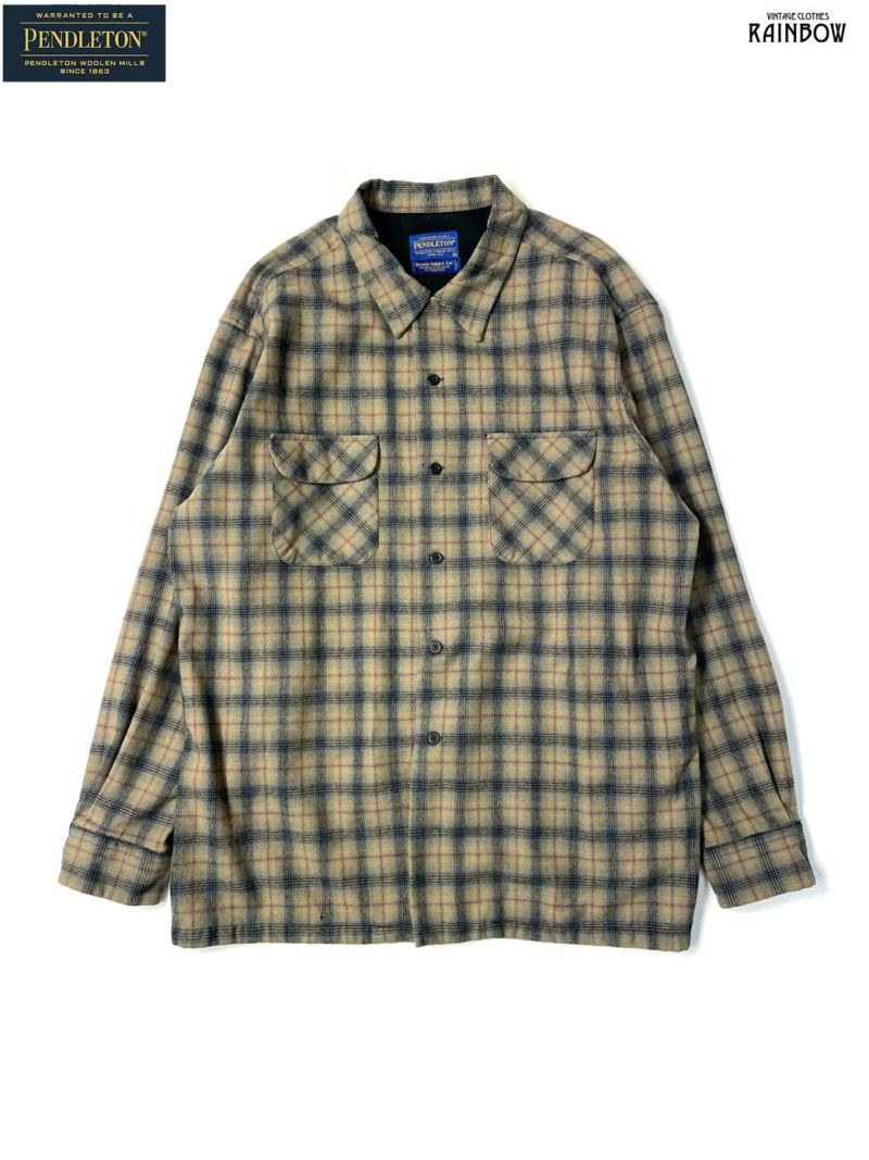 古着 PENDLETON ペンドルトン チェック柄 ウール 長袖 フランネル