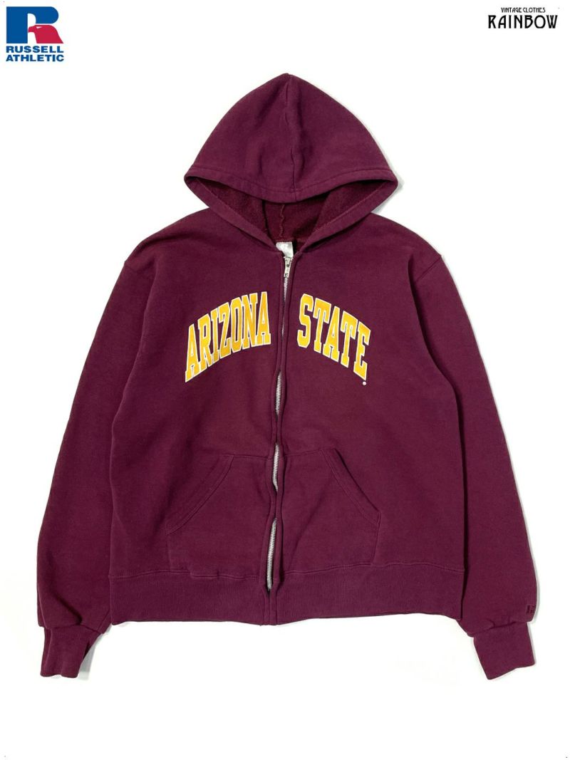 古着 RUSSELL ATHLETIC ラッセルアスレチック ARIZONA STATE フード付