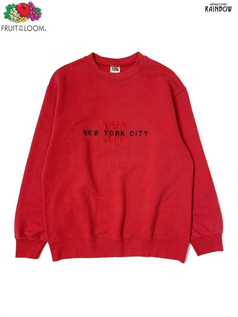 古着 FRUIT OF THE LOOM フルーツオブザルーム NEW YORK CITY ロゴ