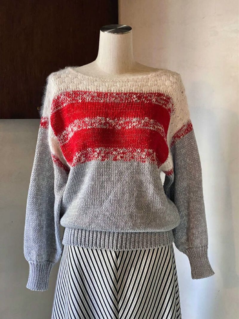 design knitted sweater(sn230149) - ヴィンテージ古着の古着屋RAINBOW
