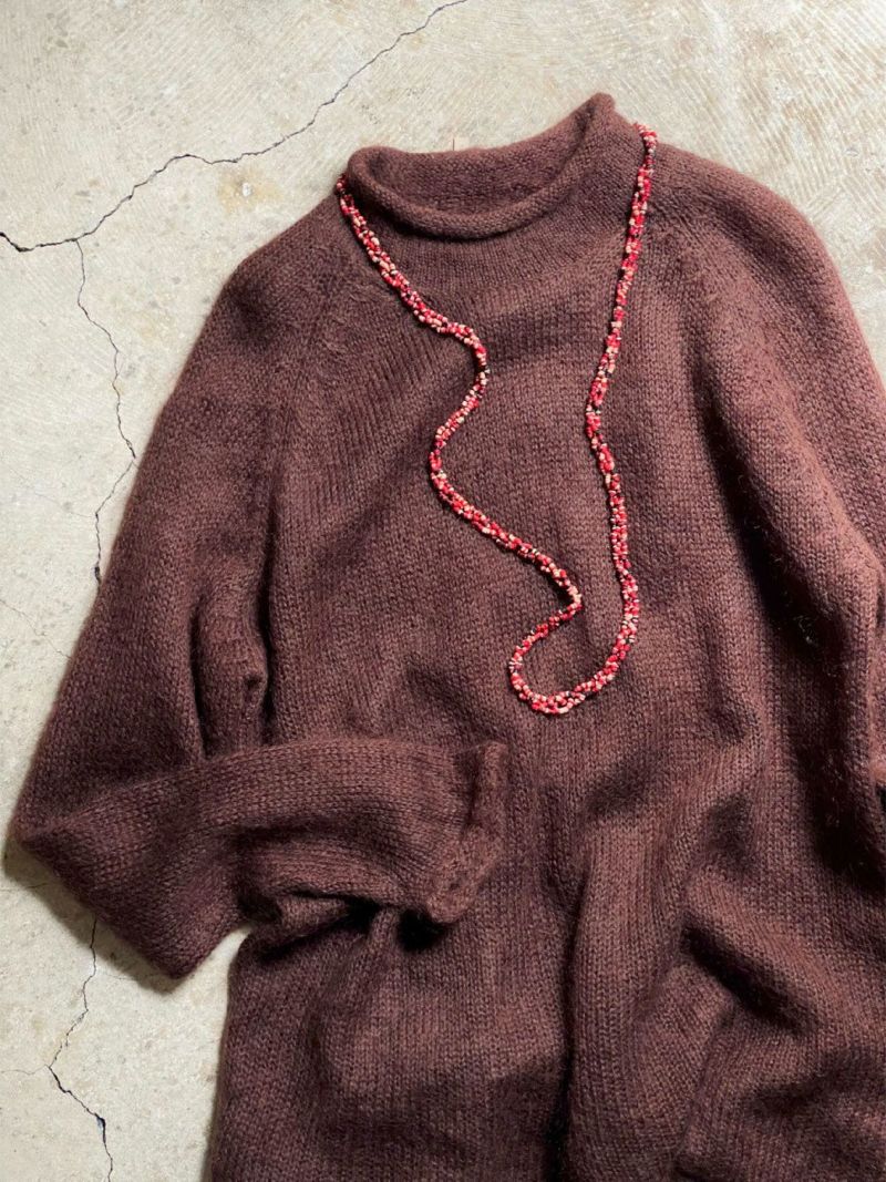 mohair blend color sweater(sn230170) - ヴィンテージ古着の古着屋