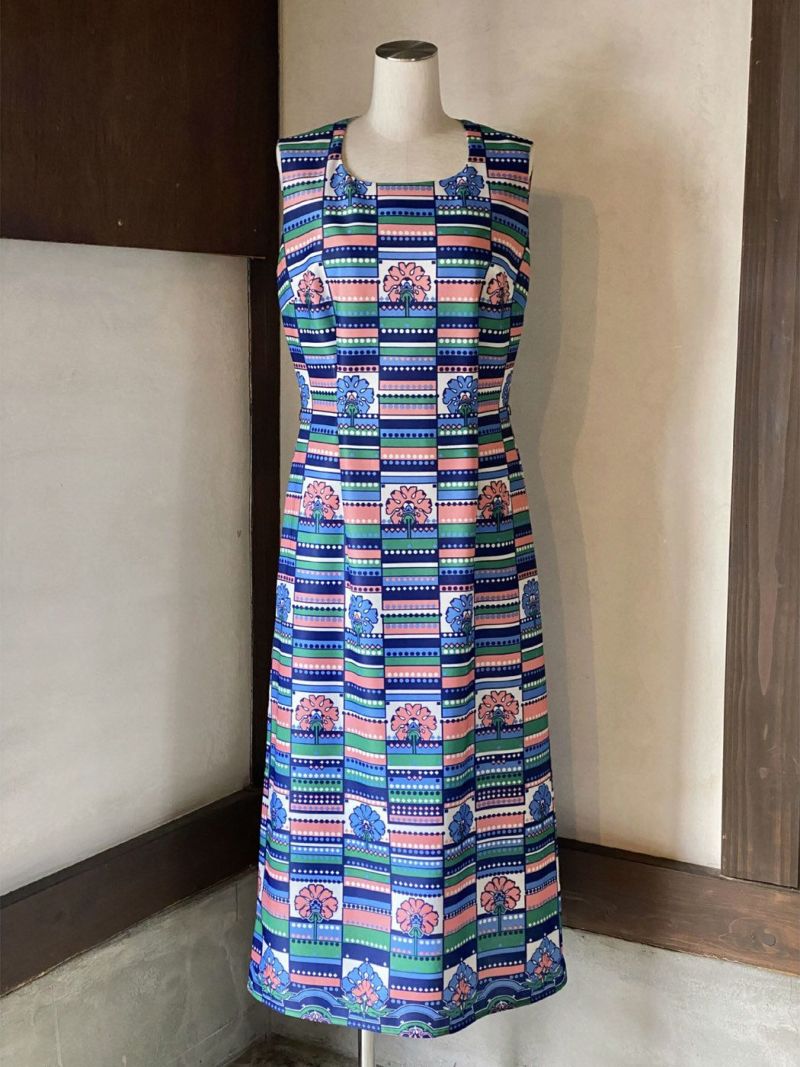 70's 'Ladies Pride' sleeveless dress(sd230253) | 古着屋RAINBOW